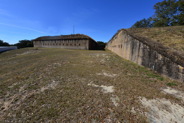 An ancient Fortress at Pensacola originally built by the Spanish then upgraded by the Americans.
