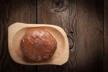 Traditional sweet donut.