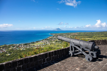 Brimstone Hill Fortress National Park, Saint Kitts & Nevis in the Caribbean