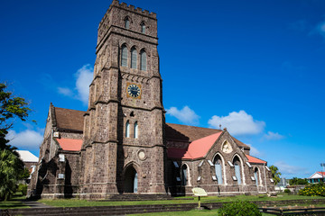 Fototapeta na wymiar Saint George with Saint Barnabas Anglican Church, Basseterre, Saint Kitts