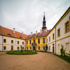 Naklejka premium Decin castle in north Bohemia