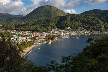 Soufriere and Petit Piton on Saint Lucia