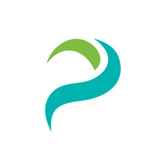 Simple and Clean Letter P logo