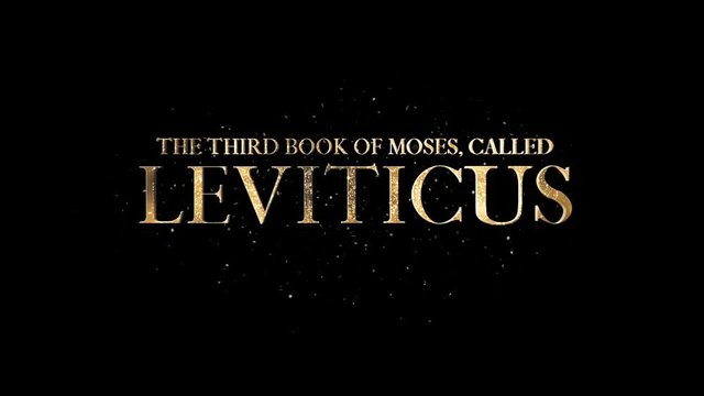 The Third Book Of Moses Called Leviticus + Alpha Channel