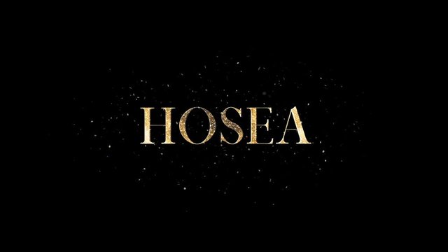 Book Of Bible Hosea + Alpha Channel