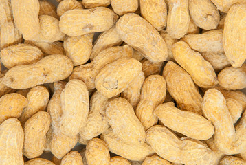 salted peanuts in the shell