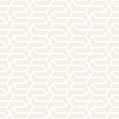 Fototapeta premium Vector seamless subtle pattern. Modern stylish texture with monochrome trellis. Repeating geometric hexagonal grid. Simple lattice design.
