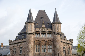 Fototapeta na wymiar Leopold Barracks - one of belgian ghotic landmark in Gent, Belgium.