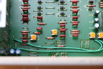 Circuit Electronic board printed chip and detaisl background