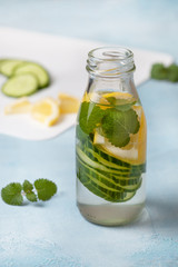 detox drink with cucumber