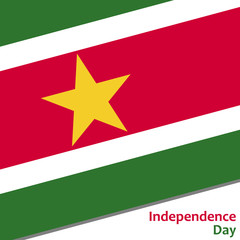 Fototapeta premium Surinam independence day