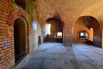 Fototapeta premium The Powder storage room of an American fortress from the Civil war 