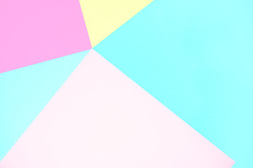 Abstract pastel colored paper texture minimalism background. Minimal geometric shapes and lines in pastel colours.