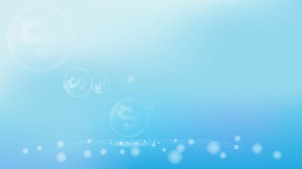 An economic bubble or asset bubble business image vector for business abstract background.
