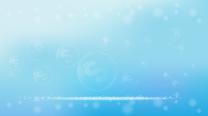 Fototapeta na wymiar An economic bubble or asset bubble business image vector for business abstract background. 