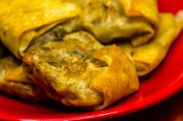 pancakes stuffed with mushrooms