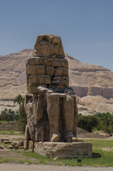 Singing colossi of Memnon in Egypt