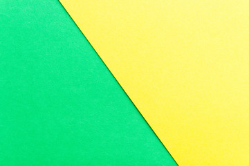 Green and yellow color paper texture background. Trend colors, geometric paper background. Colorful of soft paper background.