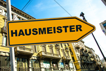 Obraz premium Schild 285 - Hausmeister