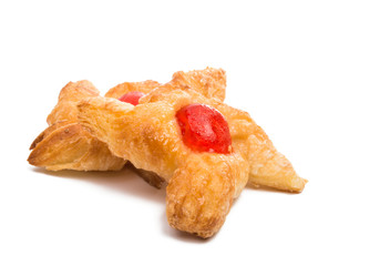 puff with fruits isolated