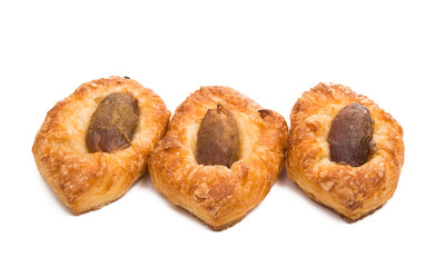 puff with fruits isolated