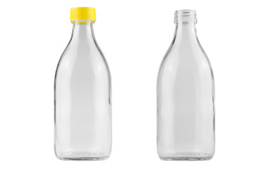 glass bottle isolated on white background - clipping paths