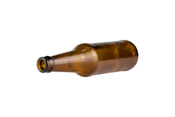 bottle glass isolated on a white backgroun - clipping paths