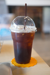 Iced Americano or black coffee