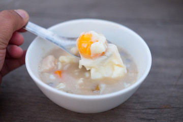 Dumplings in coconut cream (Bua Loi)