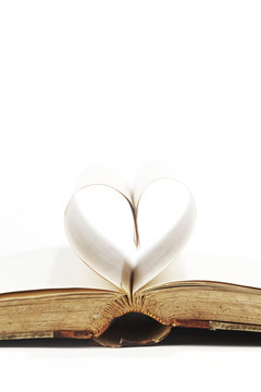 Pages in heart shape