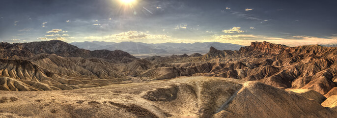 Zabriskie Point Death Valley - Powered by Adobe
