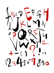 벡터 문자 / 손으로 쓴 글씨체