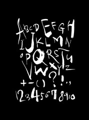 벡터 문자 / 손으로 쓴 글씨체