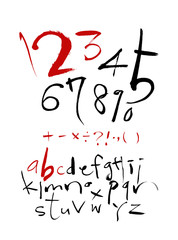 벡터 문자 / 손으로 쓴 글씨체