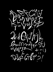 벡터 문자 / 손으로 쓴 글씨체