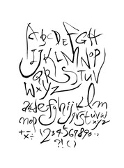 벡터 문자 / 손으로 쓴 글씨체