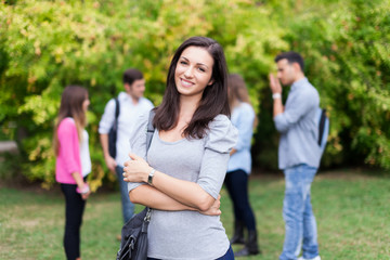 Obraz premium Smiling student portrait