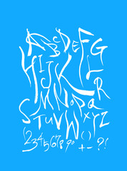 벡터 문자 / 손으로 쓴 글씨체