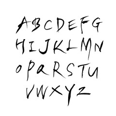 벡터 문자 / 손으로 쓴 글씨체