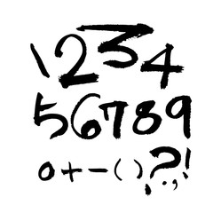 벡터 문자 / 손으로 쓴 글씨체