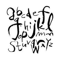 벡터 문자 / 손으로 쓴 글씨체