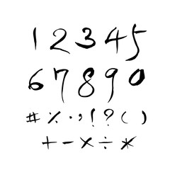 벡터 문자 / 손으로 쓴 글씨체