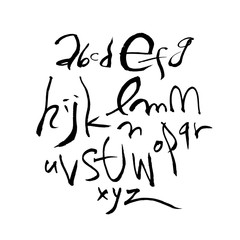 벡터 문자 / 손으로 쓴 글씨체