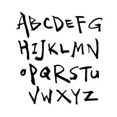 벡터 문자 / 손으로 쓴 글씨체