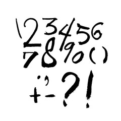 벡터 문자 / 손으로 쓴 글씨체