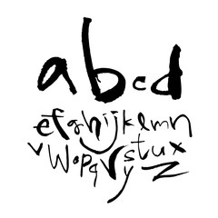 벡터 문자 / 손으로 쓴 글씨체