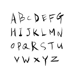 벡터 문자 / 손으로 쓴 글씨체