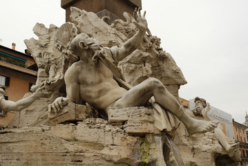 фонтан на площади Навона в Риме