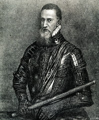  Duke of Alba, Spanish noble, general and diplomat (from Spamers Illustrierte  Weltgeschichte, 1894, 5[1], 565) - obrazy, fototapety, plakaty
