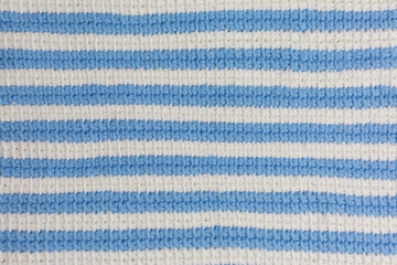 striped background of tunisian crochet fabric in basic stitch